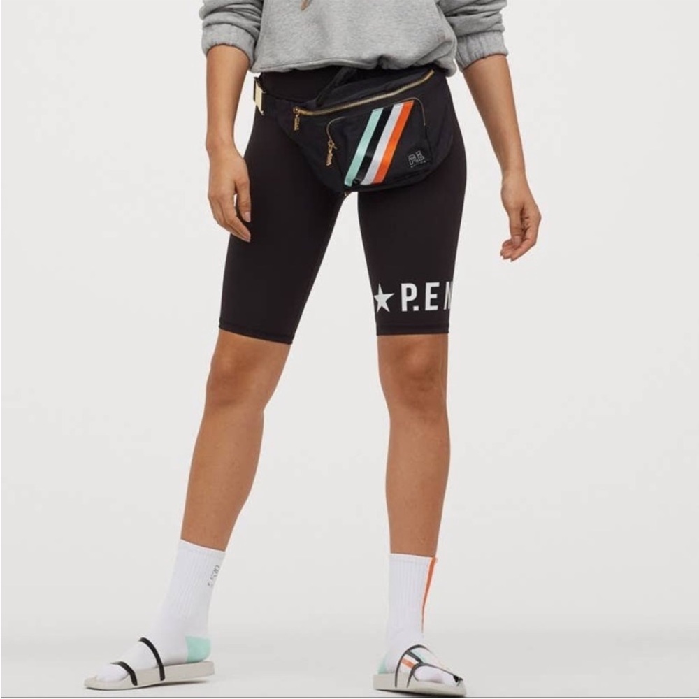 P.E Nation x H&M Ultimate Cycling Bike Shorts in Black Small
